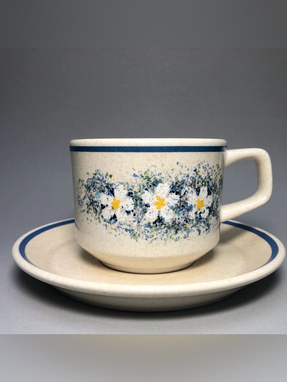 Vintage Lenox Temper-Ware Dewdrops Cup and Saucer Set of 6